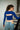 Royal Blue Ribbed Square Neck Top - BonkersCorner