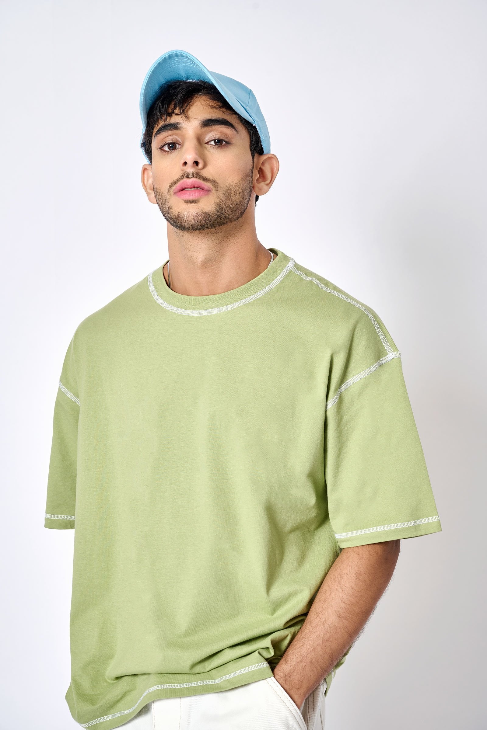 Sage Inside-Out Oversized T-shirt - BonkersCorner