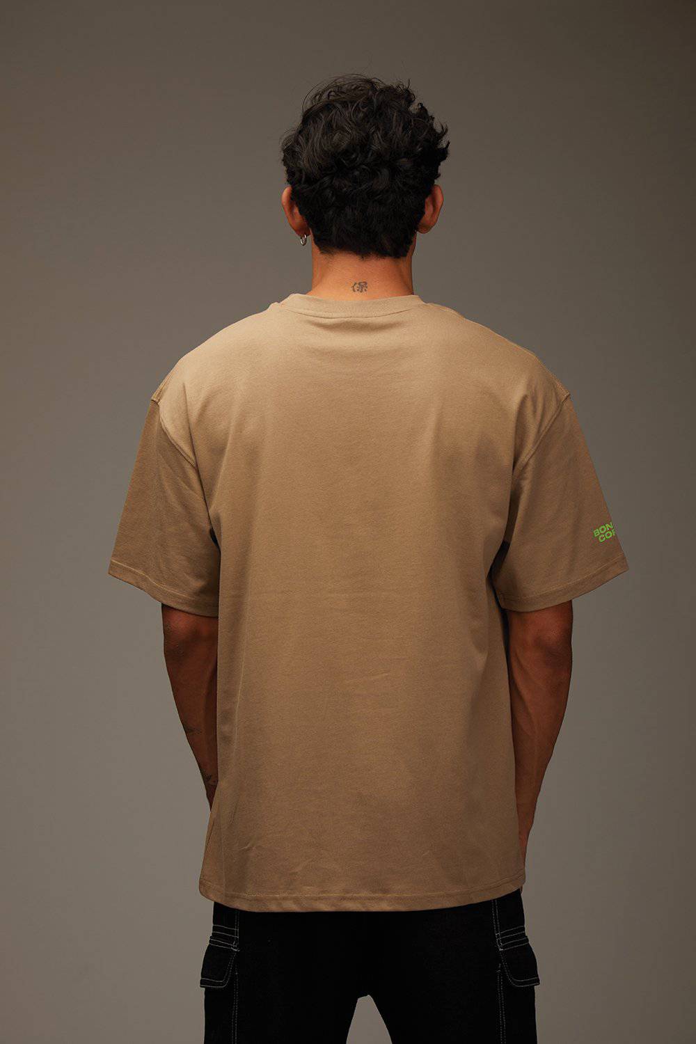 Saint Luci Beige Oversized T-shirt - BonkersCorner