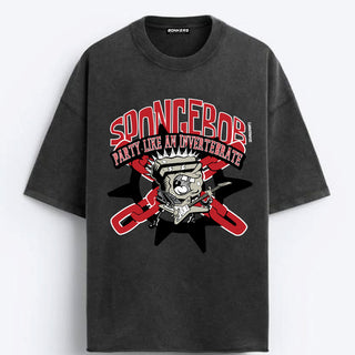 SpongeBob Rock-on Oversized T-shirt - BonkersCorner