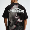 Signature Love And Peace Premium Oversized T-shirt - BonkersCorner