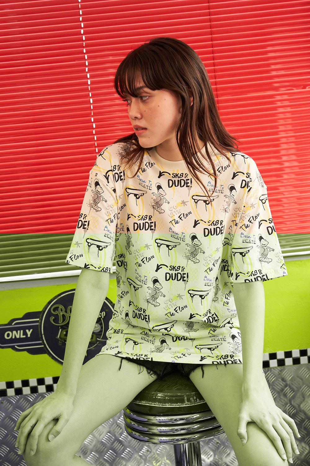SK8 Dude Oversized T-Shirt - BonkersCorner