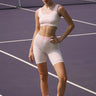 Soft Pink Sporty Ribbed Crop Top - BonkersCorner