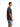 Solid Dark Grey Melange Soft Jersey Oversized T-shirt - BonkersCorner