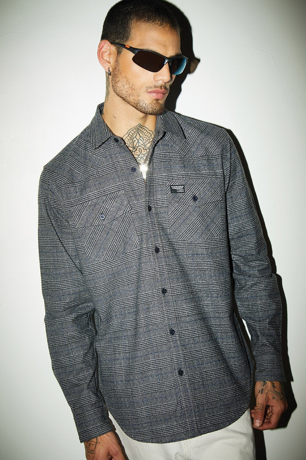 Solid Grey Premium Regular Fit Shirt - BonkersCorner