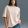 Solid Pastel Pink Soft Jersey Oversized T-shirt - BonkersCorner