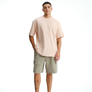 Solid Pastel Pink Soft Jersey Oversized T-shirt - BonkersCorner