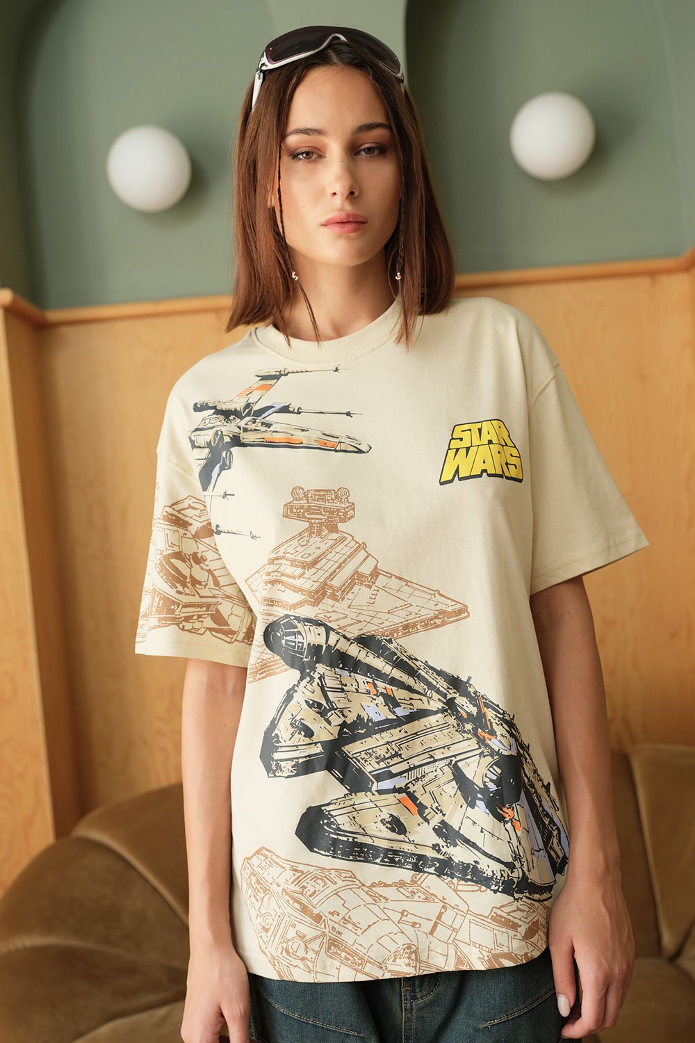 Star War Spacecraft Oversized T-shirt - BonkersCorner