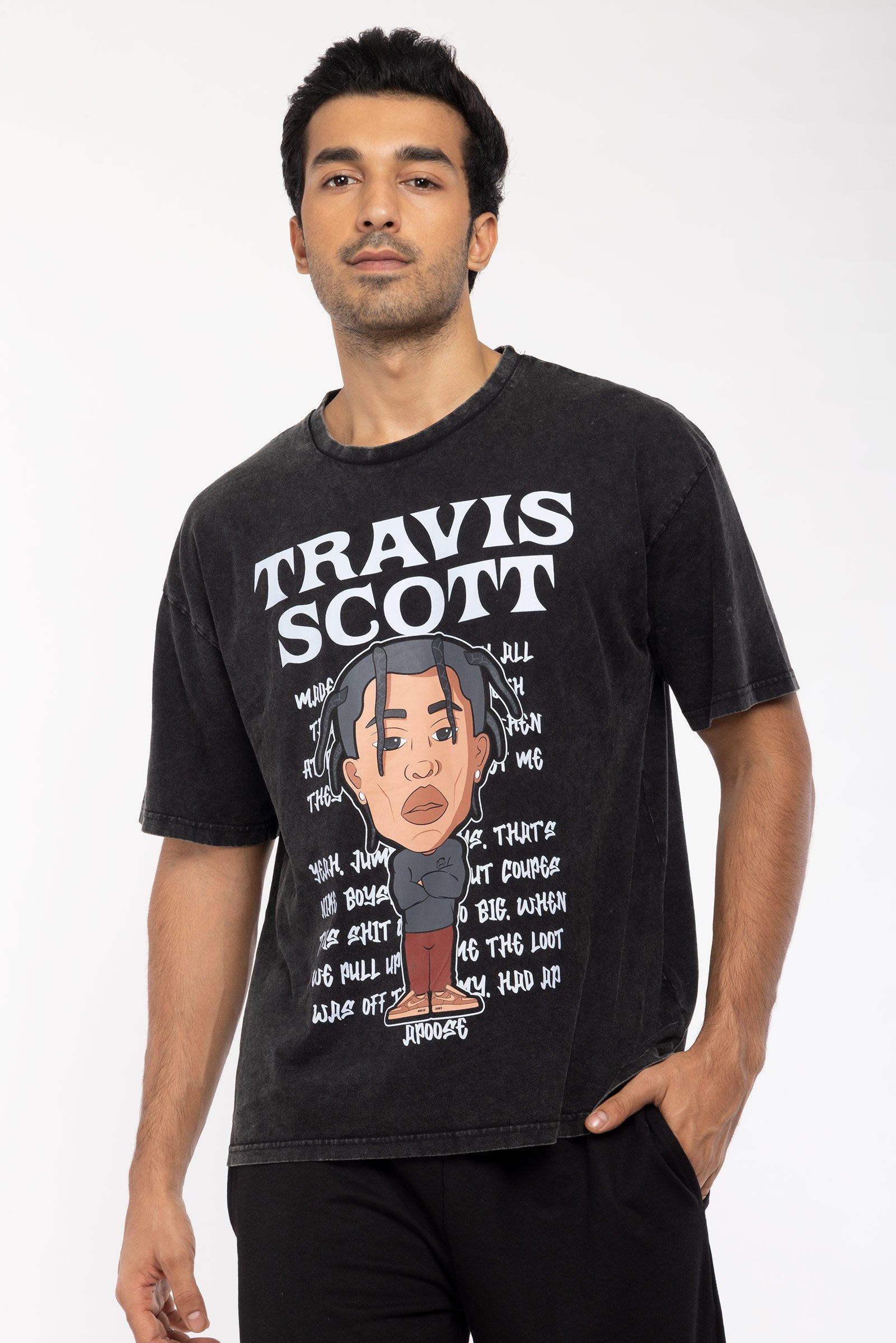Buy Travis Scott Faded Oversized T-shirt | BonkersCorner