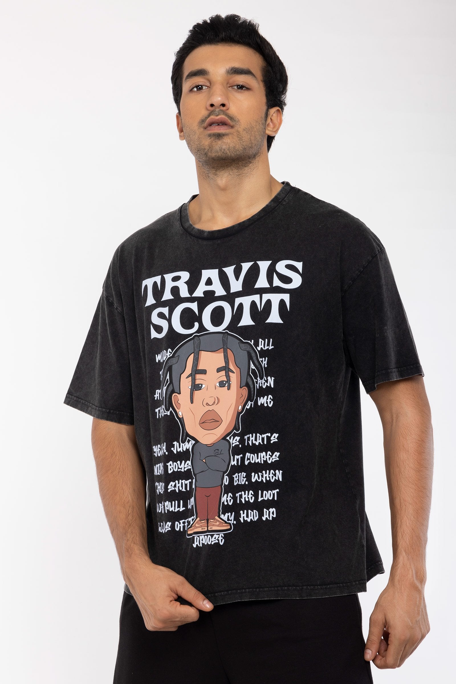 Travis Scott Faded Oversized T-shirt - BonkersCorner