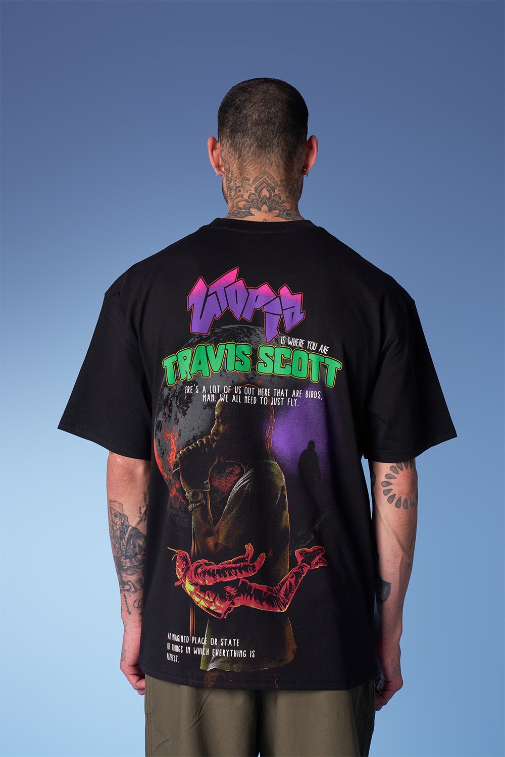 Travis Scott- utopia Oversized T-shirt - BonkersCorner