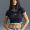 Vibe Check Ringer Crop Top - BonkersCorner