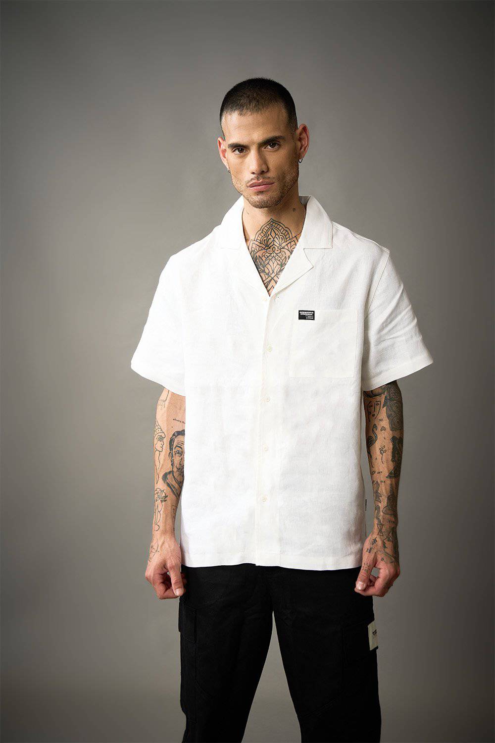 White Linen Shirt - BonkersCorner