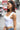 White Polyamide Square Neck Top - BonkersCorner