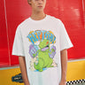 White Reptar Oversized T-Shirt - BonkersCorner