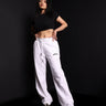 White Wide-Leg Sweatpants - BonkersCorner