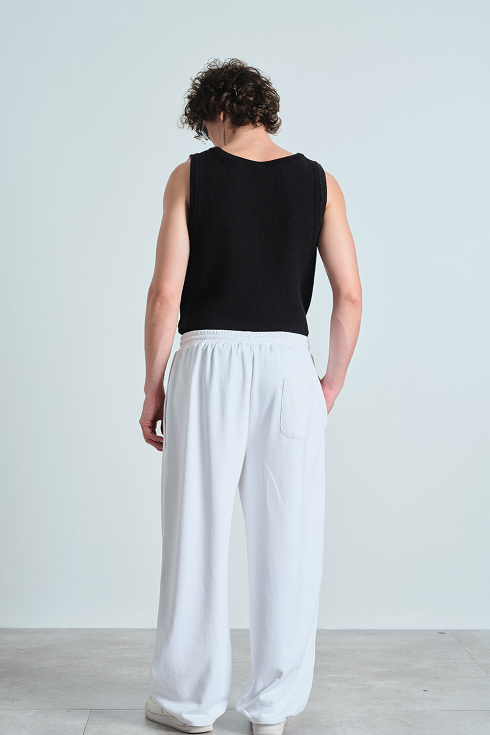 White Crisp Track Pants - BonkersCorner