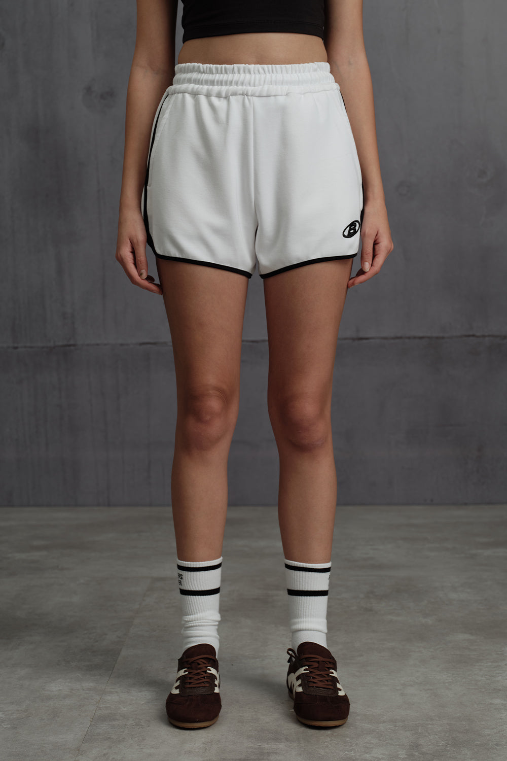 Grindset White Shorts - BonkersCorner