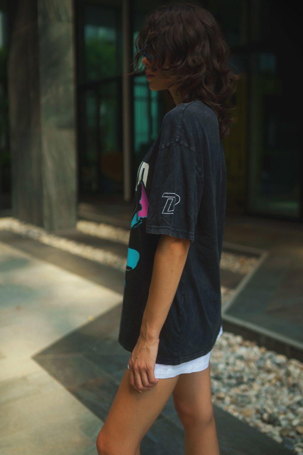 Denim Shorts And Oversized Shirt Oversized T Shirt With Jean