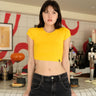 Yellow Jersey Crop Top - BonkersCorner
