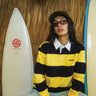 Yellow Stripe Heavyweight Polo - BonkersCorner